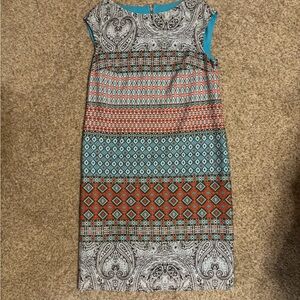 The Limited Multicolor Patterned Dress